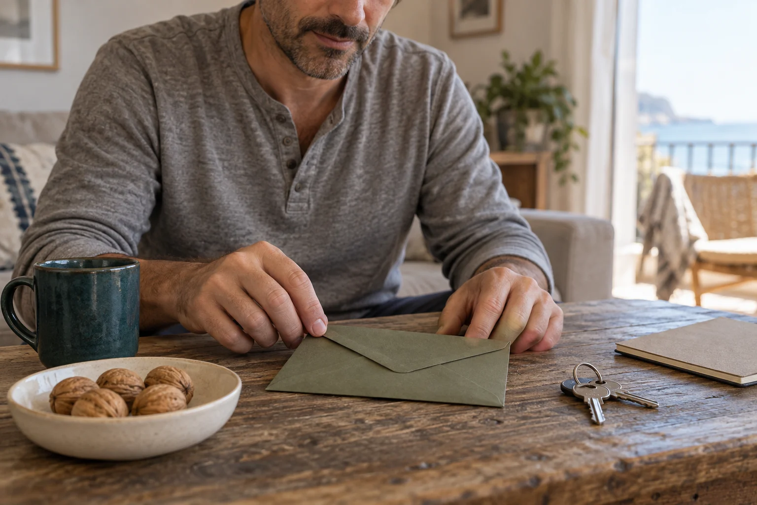 Um envelope fechado e posto de lado. Um fundo de emergência é isto: dinheiro que existe e que não está a ser considerado para mais nada.